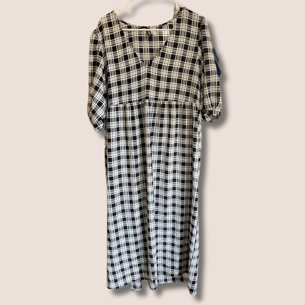 Maxi pleaded dress H&M size L Like new